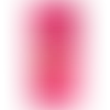 Custom beach towel with a personalized graphic of a woman in a yoga pose on a vibrant pink background.