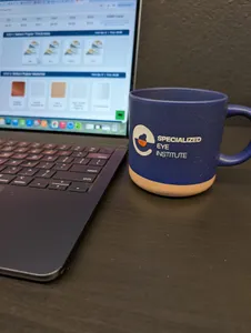 ImprintNow.co.uk - 11 oz. Cosmic Speckled Clay Coffee Mugs