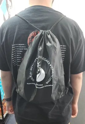 Custom Polyester Drawstring Bag - Charity Walk