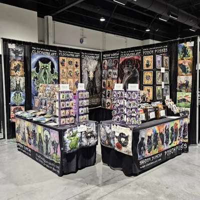 Clockwork Art at the Oddities  Curiosities Expo circus sideshowHalloween convention