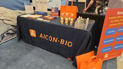 Custom Rectangle Table Covers - Product table at trade show