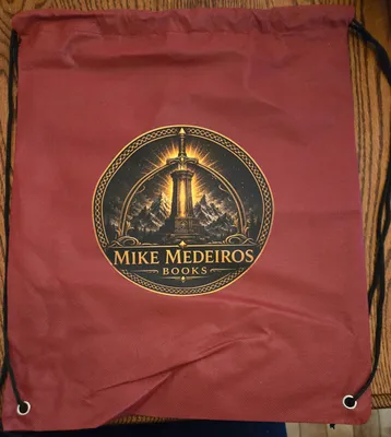 Custom Non-Woven Drawstring Bag - I ordered these for a book signing event