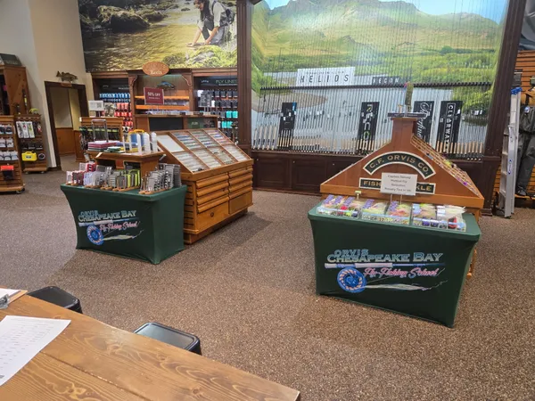 Orvis store and Md Boat Show