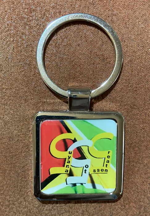 ImprintNow.co.uk - Epoxy Square Metal Keychain