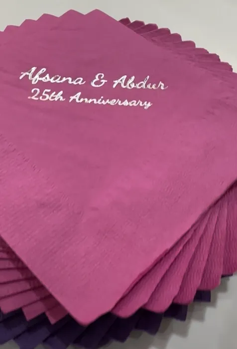 ImprintNow.co.uk - Custom Foil Stamped Beverage Napkin