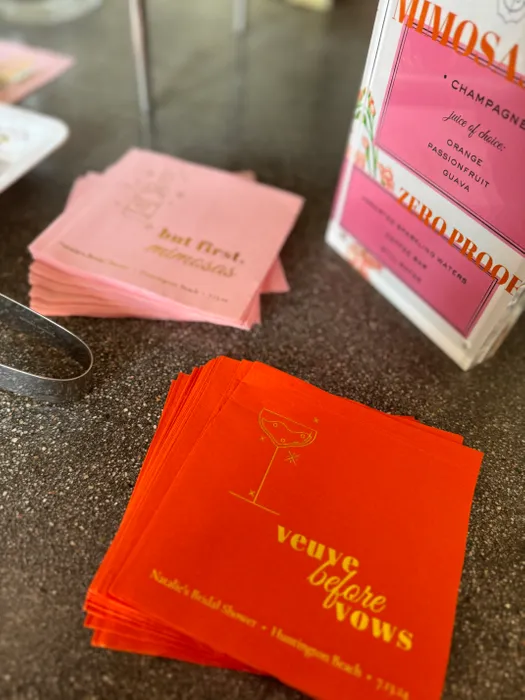 ImprintNow.co.uk - Custom Foil Stamped Beverage Napkin