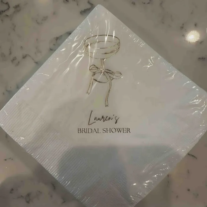 ImprintNow.co.uk - Custom Foil Stamped Beverage Napkin