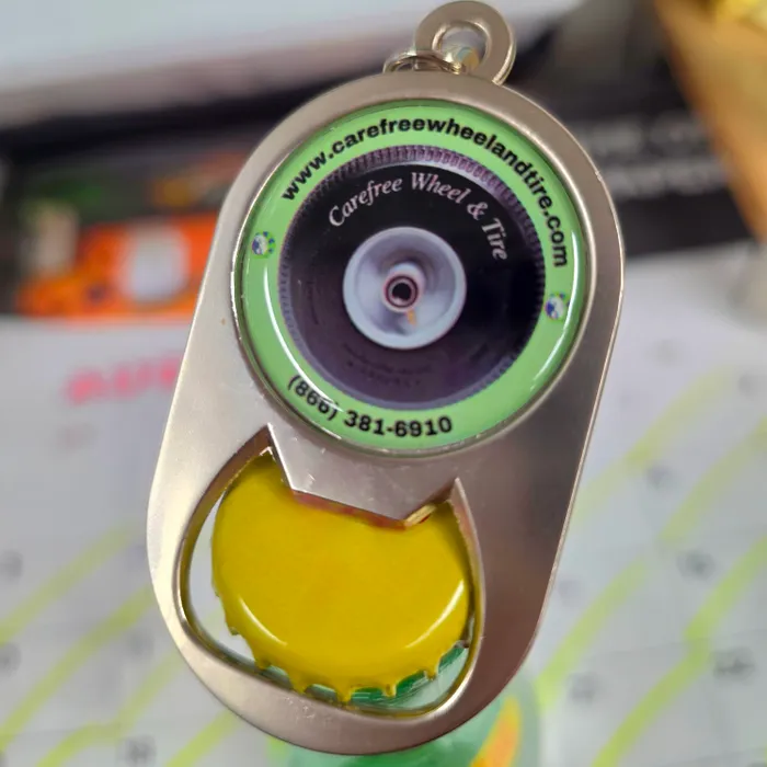 ImprintNow.co.uk - Multi-use Alloy Bottle Opener Keychain