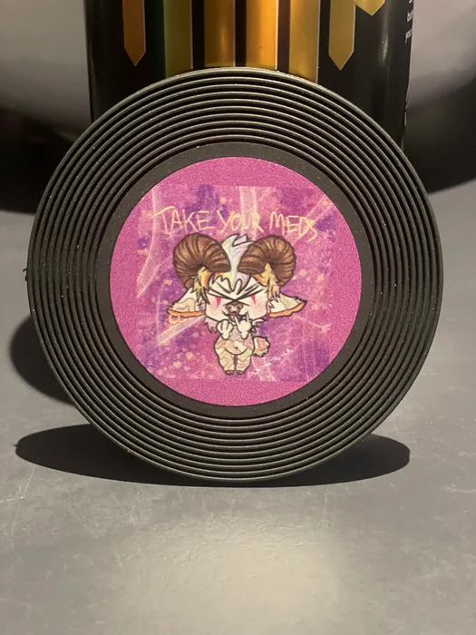 ImprintNow.co.uk - Soft Plastic Record Coaster