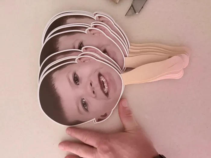 ImprintNow.co.uk - Face Cutout Hand Fans