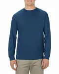 American Apparel Adult Long-Sleeve T-Shirt Harbor Blue