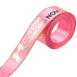 Metallic Edge Satin Ribbon - Imprint Now - UK