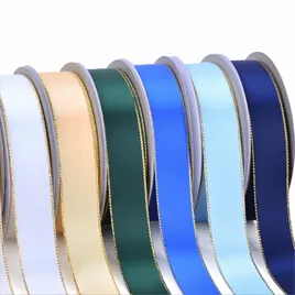 Metallic Edge Double Face Satin Ribbon - Imprint Now - UK