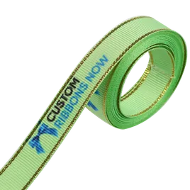 Metallic Edge Grosgrain Ribbon - Imprint Now - UK