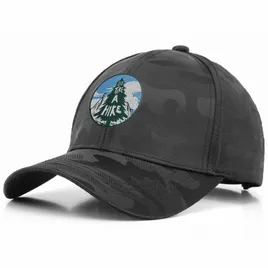 Dark Camou Polyester Baseball Cap - Imprint Now - UK