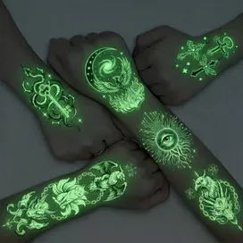 Glow Tattoos with Colorful Imprint - Imprint Now - UK