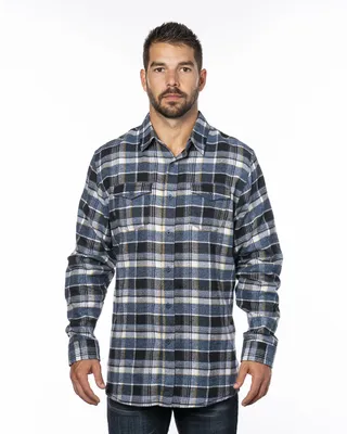 Men's Plaid Flannel Shirt - Imprint Now - UK