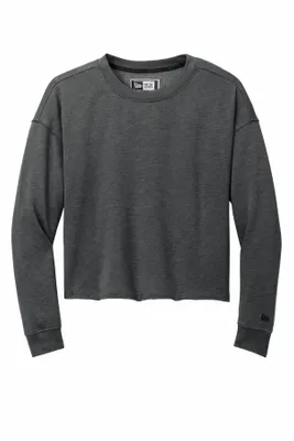 New Era Women's Tri-Blend Fleece Crop Crew LNEA514 - Imprint Now - UK