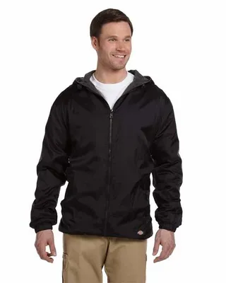 Dickies Men's Fleece-Lined Hooded Nylon Jacket - Imprint Now - UK