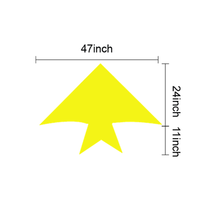 61cm L x 119cm W (28cm Tail Length)