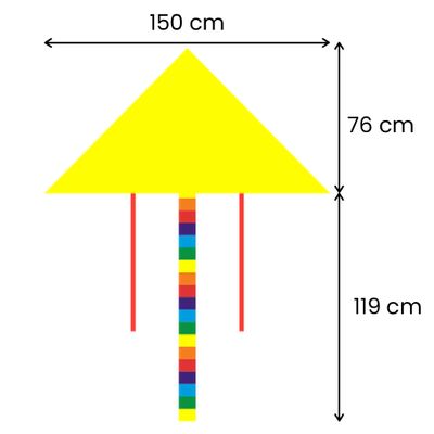 76cm L x 150cm W (119cm Tail Length)