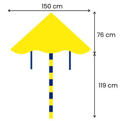 76cm L x 150cm W (119cm Tail Length)