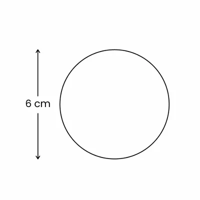 Round 6 cm