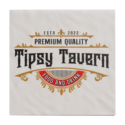 Custom Linen Beverage Napkin - Imprint Now - UK