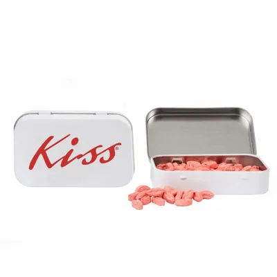 Rectangular Tin with Lip Shaped Mints - Imprint Now - UK