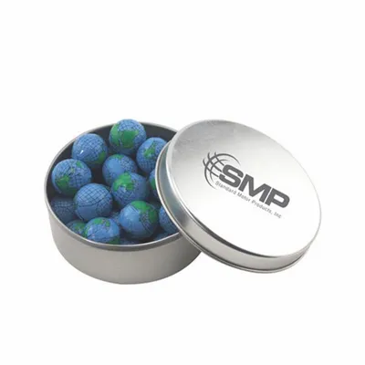Round Tin with Chocolate Globes - SBF3000 - Imprint Now - UK