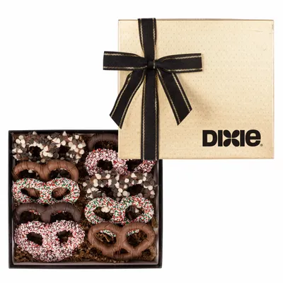 Holiday Premier Chocolate Pretzel Gift Box - Imprint Now - UK