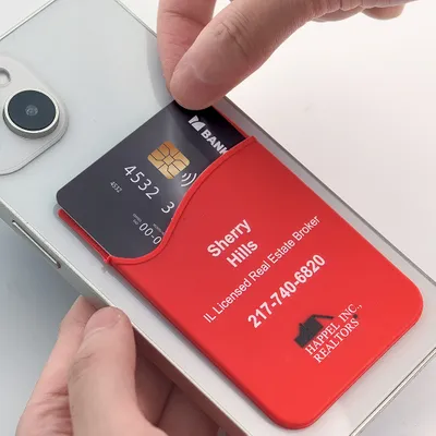Silicone Phone Wallet Card Holder - Imprint Now - UK