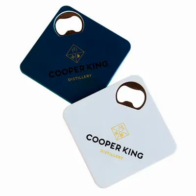 Customised Bottle Opener Coaster - Imprint Now - UK