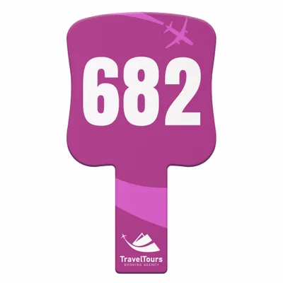 Paddle Shape Auction Paddles - Imprint Now - UK