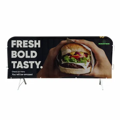 Crowd Barrier Covers - Imprint Now - UK