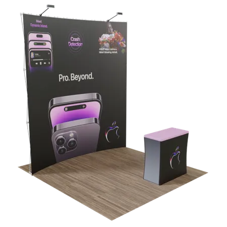 2.4 m x 2.4 m Trade Show Displays - Imprint Now - UK
