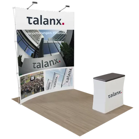 2,4 m x 2,4 m Messedisplays - Imprint Now - UK