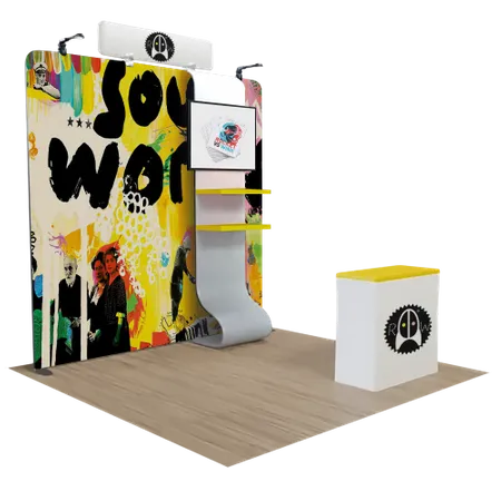 3 m x 3 m Messedisplays - Imprint Now - UK