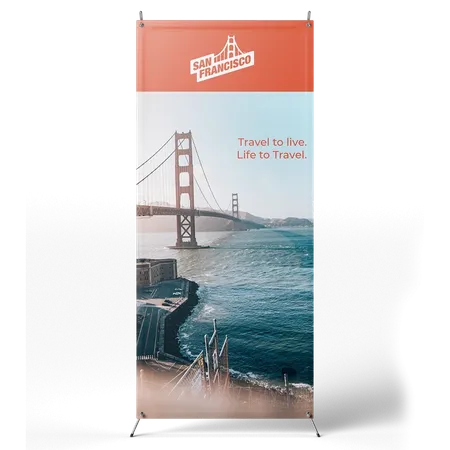 Korean Style X Banner Stands - Imprint Now - UK