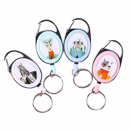 Clip Drawstring Badge Reel Keychain Clip Drawstring Badge Reel Keychain - Imprint Now - UK