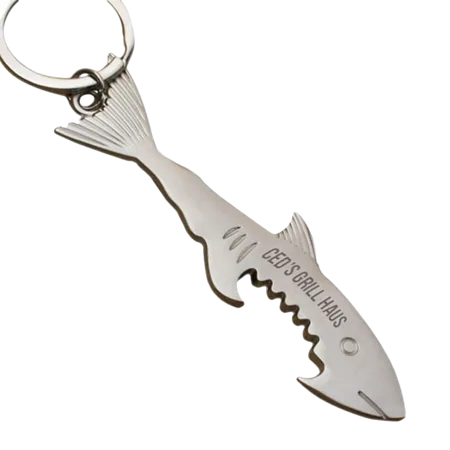Shark Bottle Opener Keychain Shark Bottle Opener Keychain - Imprint Now - UK