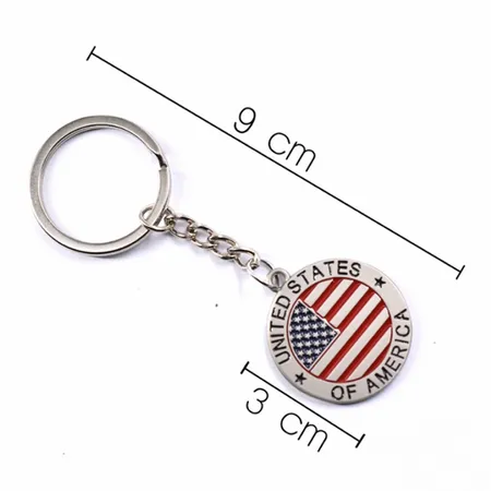 Custom US Flag Keychain Custom US Flag Keychain - Imprint Now - UK