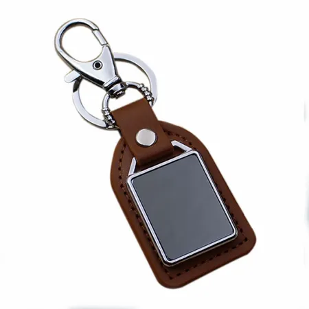 Premium Leather & Metal Keychain Premium Leather & Metal Keychain - Imprint Now - UK
