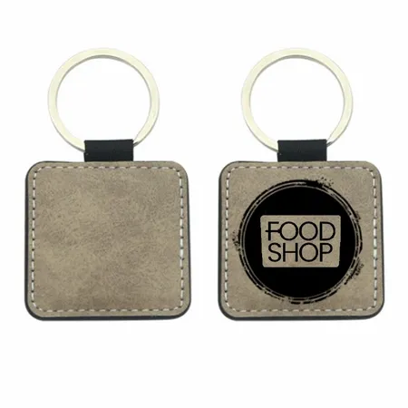 Sublime Square Leather Keychain Sublime Square Leather Keychain - Imprint Now - UK