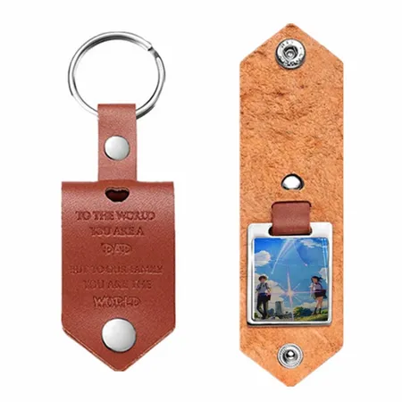 Artistic Laser Cut Leather Keychain Artistic Laser Cut Leather Keychain - Imprint Now - UK