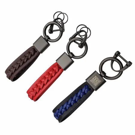 Versatile Laser Cut Leather Keychain Versatile Laser Cut Leather Keychain - Imprint Now - UK