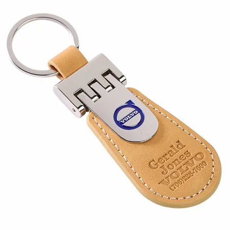 Royalty Tag Leather Keychain Royalty Tag Leather Keychain - Imprint Now - UK