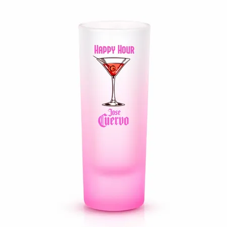 Tall Shot Glass - Coloured & Frosted - Imprint Now - UK