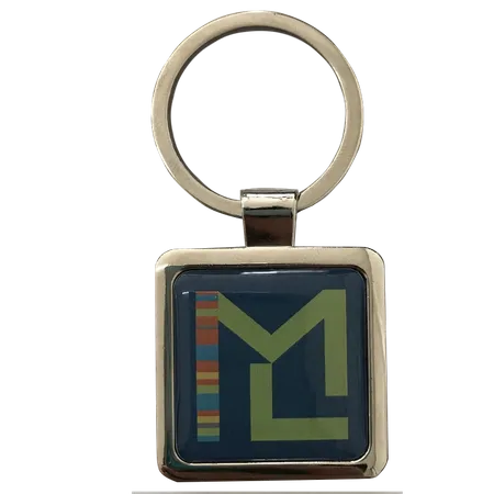 Epoxy Square Metal Keychain Epoxy Square Metal Keychain - Imprint Now - UK