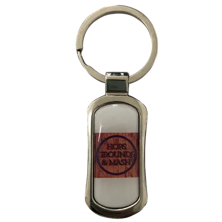 Stylish Rectangle Metal Keychain Stylish Rectangle Metal Keychain - Imprint Now - UK